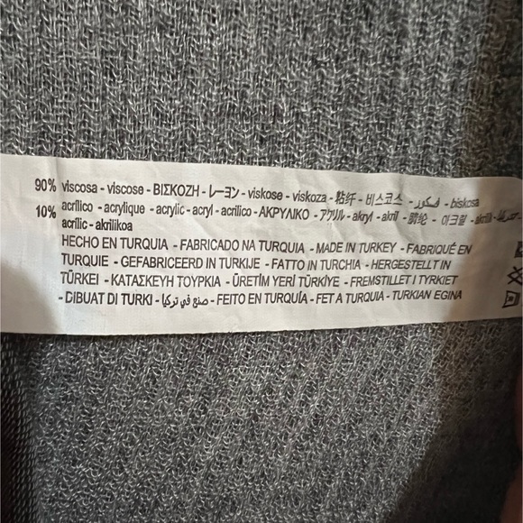 Zara Long Shirt/Dress in Grey - Picture 8 of 8